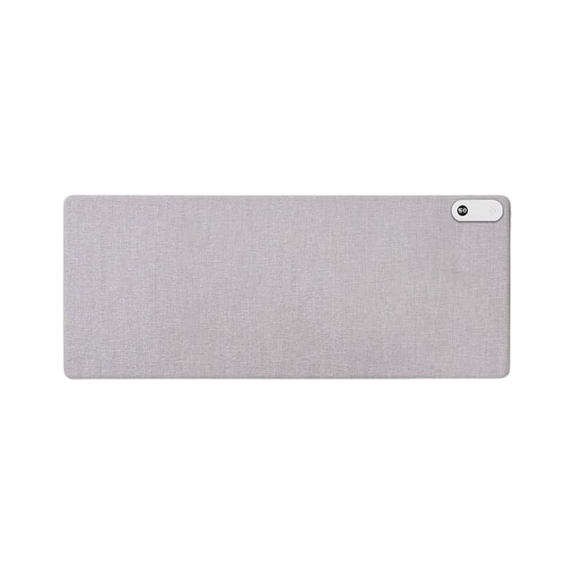 Methold Alfombrilla de ratón con calefacción para oficina en casa, alfombrilla de ratón de cuero para portátil, alfombrilla con pantalla de Computadoras y accesorios Gris 80x33cm