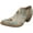 Saddle, variant on Fauzian Jeunesse Vintage Women's Ignis Super Heeled Low Ankle Boot Bleu Navy Leather Clogs - 8 M