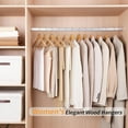 thumbnail image 5 of Basics Wood Suit Clothes Hangers, 30-Pack, Natural, 5 of 6