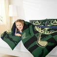 thumbnail image 4 of jejeloiu Letter A Monogrammed Queen Comforter Set,Golg Ball Sport Bedding Sets,Green Black Plaid Bedding Comforter Set For Girls Boys,Microfiber Room Decorative Reversible,3 Pieces, 4 of 8