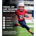 thumbnail image 6 of Exxact Sports Proline Youth Integrated Football Pants with 7 Flex Pads, Lightweight Football Practice Pants for Protection (Y2XL, White), 6 of 7
