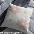 thumbnail image 2 of Homewish Cartoon Floral Daisy Fabric by the Yard 3 Yard,Modern Geometric Dot Sewing Fabric,Pink White Room Decor Fabric by the Yard For Girl Kids,Super Cozy Room Decor, 2 of 6