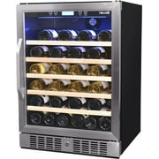 Newair | 52 Bottle Wine Cooler Fridge |24" Tempered Glass Door Wine Cellar
