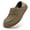 Light Brown, variant on Women's Leather Loafers|Slip On Wide Toe Box Comfortable Barefoot Flats