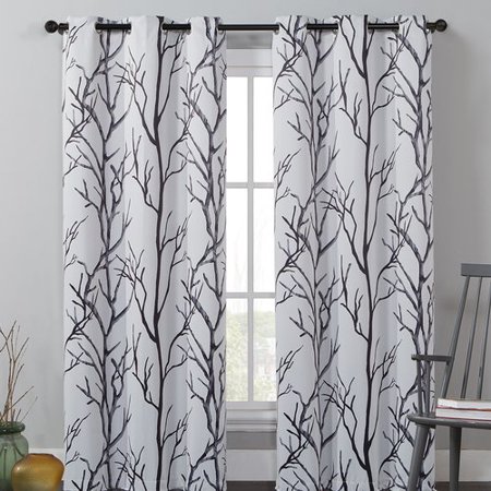 Blackout Curtains 84 Length VCNY Home Blackout Branch Printed Kingdom 84