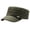 A-Green301, variant on Mens Field Cap Plain Flat Top Comfort Cotton Vintage Adjustable Back Strap Hiking Fishing Travel Outdoor Sun Hat