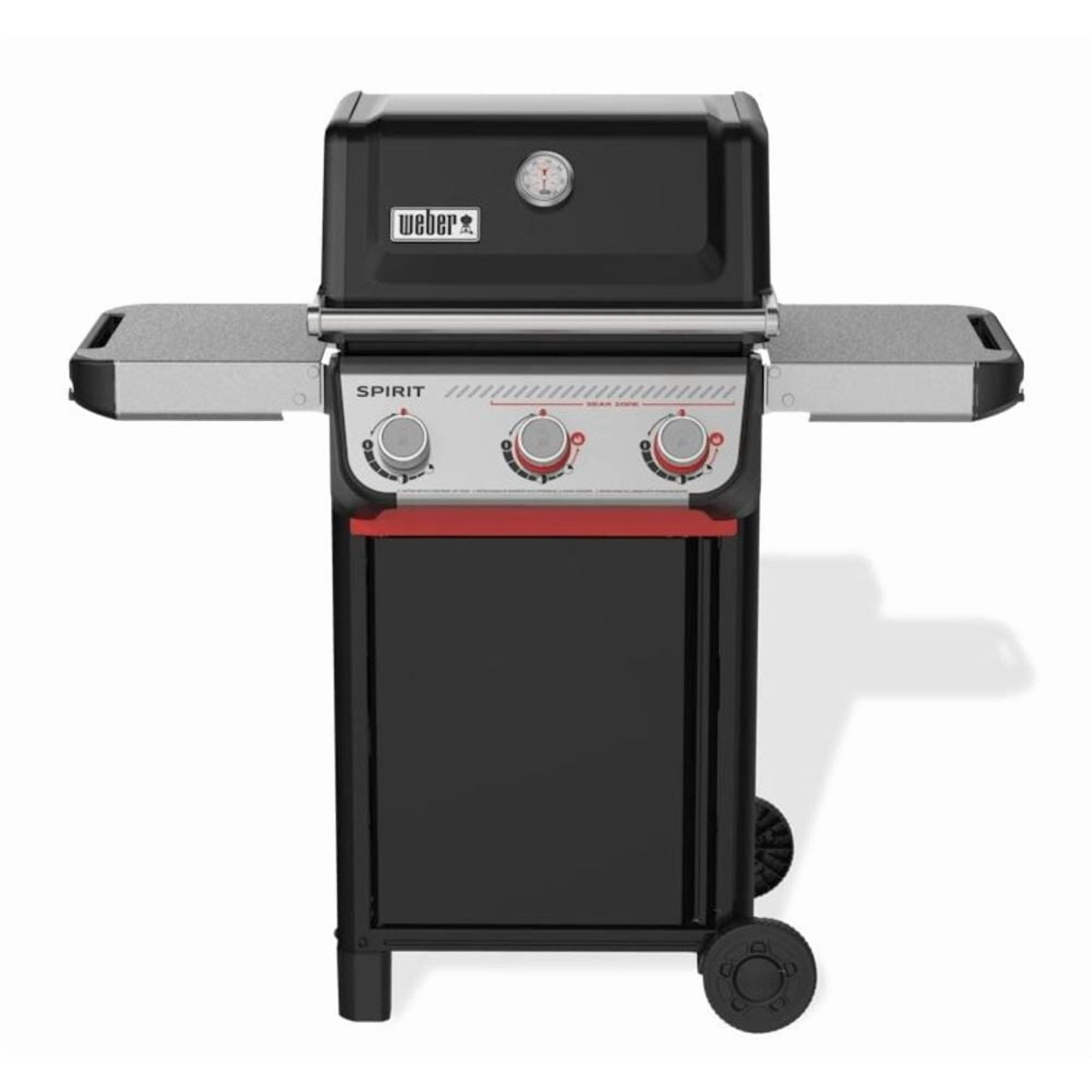 Weber Spirit Gas Grill, E-325 3 Burner Propane Gas Grill with Wheels, Black
