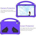 thumbnail image 4 of Allytechgroup Kids Case for Lenovo Tab M10 FHD Plus (2nd Gen) 10.3 TB-X606F, EVA Shockproof Heavy Duty Case with Foldable Kickstand / Handle, Full body Protective Kids Friendly Case, Purple, 4 of 7