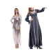 thumbnail image 5 of Sunloudy Disfraz de Cosplay de Halloween para Mujer, Vestido de Novia de Malla de Manga Larga de Longitud Completa con Accesorio de Gargantilla para Niñas, 2 Colores Sunloudy  moda, 5 of 8