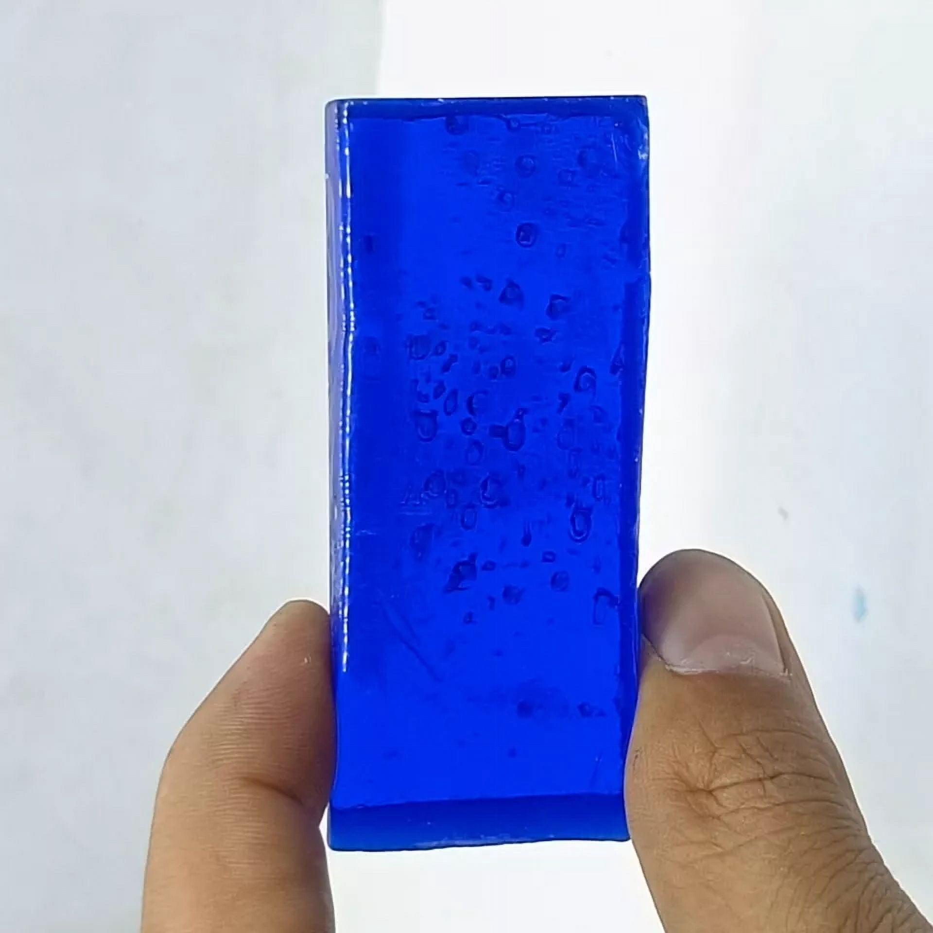 645 Ct Lab-Grown Blue Sapphire Nano Crystal Raw Gemstone for Jewelry Making