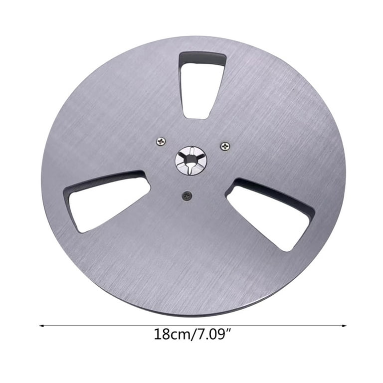 Qisuw 7 inch Opening 3 Hole 1/4 7 Inch Empty Reel for Reel To Reel Tape  Recorder 