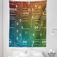 thumbnail image 1 of Circuit Board Tapestry, Electronics Industry Innovation Computer Technology Motherboard Card Artwork, Fabric Wall Hanging Decor for Bedroom Living Room Dorm, 5 Sizes, Multicolor, by Ambesonne, 1 of 1