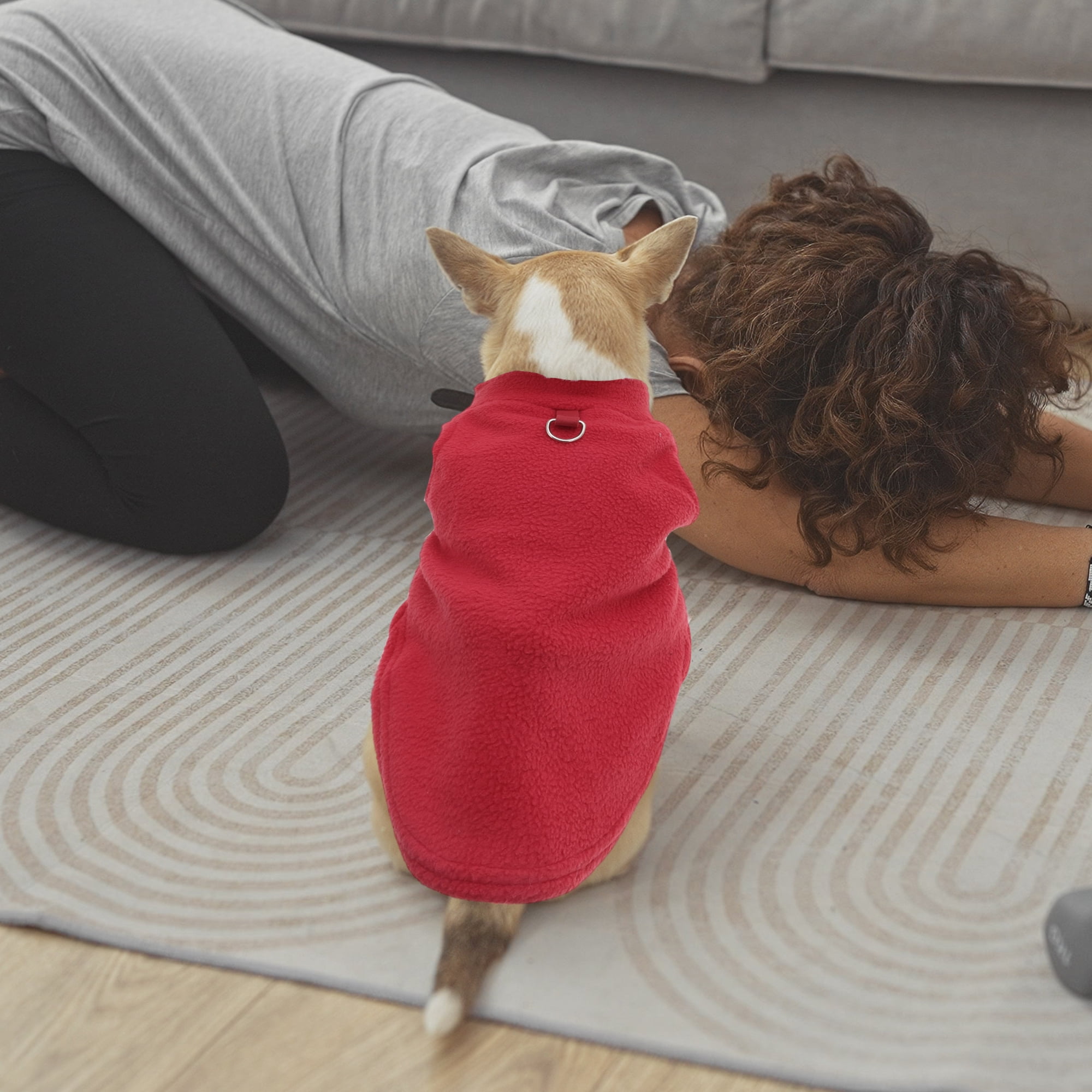 Unique Bargains Dog Cat Warm Vest Small Dog Cat Jumpers Red S