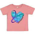 thumbnail image 3 of Inktastic Suicide Prevention Awareness Purple and Teal Heart Ribbon Boys or Girls Baby T-Shirt, 3 of 5