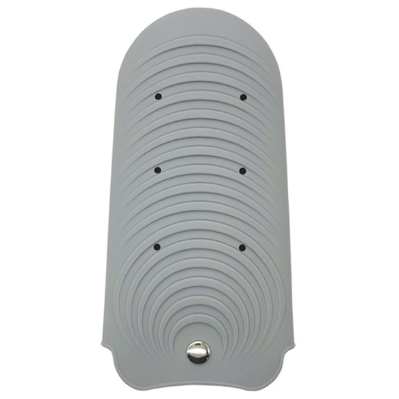 NICEXMAS Grey Silicone Hair Straightener Holder and Curling Iron Storage Bag for Travel and Home