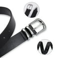 thumbnail image 6 of Fianmy Women's Leather Belt for Pants Jeans Dress, Fashion Ladies Leather Waist Belts with Silver Buckle, 6 of 8