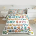 thumbnail image 2 of Castle Fairy Personalized Initial Alphabet 2Pcs Bedding Comforter Set for Teens Women Men,Cartoon Number Twin Comforter Sets,Plaid Stripes Stars Print Breathable Bedding Set, 2 of 8