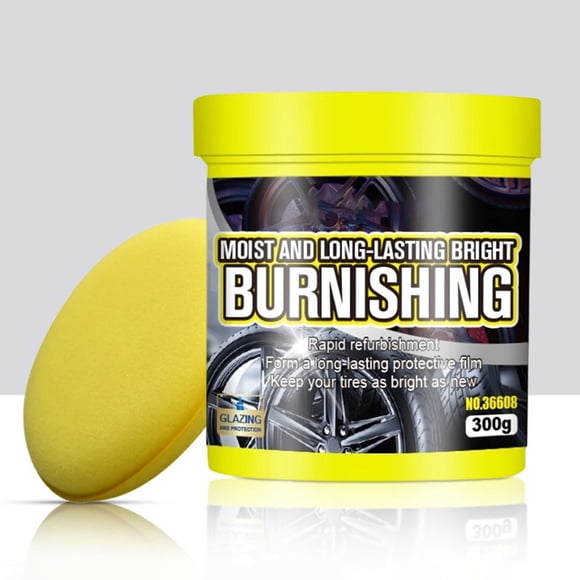 shyuyusa Crème Brillante pour Pneus Automobiles, Baume Revitalisant pour Surfaces en Caoutchouc, Hydratant Anti-Fissuration, Rehausseur de Brillance Longue Durée pour Paroi Latérale de Pneu de Véhicule