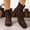 Brown, variant on Women's Ankle Boots Casual Fashion Ladies Chunky Heeled Booties Comfortable Low Mid Heel Round Closed Toe Fall Winter Boots for Women Trendy 2025