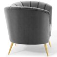 thumbnail image 3 of Modway Opportunity Performance Velvet Armchair in Gray, 3 of 8