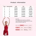 thumbnail image 7 of iiniim Kids Girls Sleeveless Halter Neck Gymnastics Ballet Leotard Dress Lyrical Figure Skating Modern Dance Costume Pink 8, 7 of 7