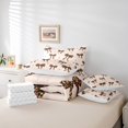 thumbnail image 6 of Homewish Kawaii Bowtie Twin Bedding Sets 7-Piece for Teens Female Adults,Leopard Print Bedding Comforter Set Microfiber,Dreamy Princess Breathable Sheet Sets,Lightweight Room Decor,Reversible, 6 of 8