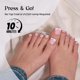 thumbnail image 2 of Uñas postizas para pies Beetles Gel Polish X Press French Tip, 150 piezas, 2 of 6