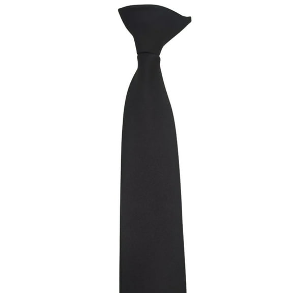 RYUJNDK Men's Women's Uniform Convenient Clip On Neck Tie Polyester Solid Color Adjustable Pre Tied Necktie for Any Occasion