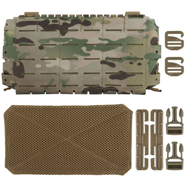 Molle Panel Frontal Pouch Placa Flat Flap La Revista Triple Bolle Con Almohadilla Transpirable para Plataforma Cofre Portador Placas