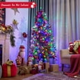 thumbnail image 2 of Costway 6ft Pre-lit Hinged Christmas Tree w/ 350 LED Lights & 9 Dynamic Effects, 2 of 10