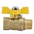 thumbnail image 3 of Válvula de bola, rosca macho G1/2 Suministro de plomería de bola Válvula de bola de gas combustible Diseño fácil de usar, 3 of 8