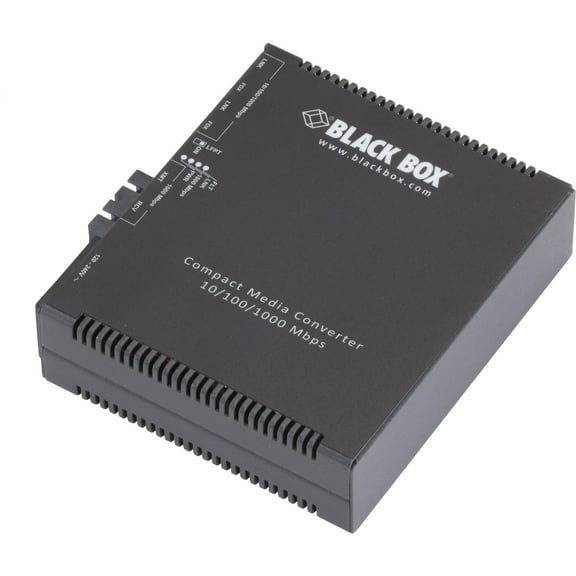 Black Box Compact Media Converter Gigabit Ethernet Single Mode 1310nm 10km SC (LGC5152A)