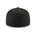thumbnail image 4 of New Era Gorra Los Angeles Dodgers Blackout Basic MLB 59Fifty Negra Cerrada, 4 of 5