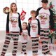 thumbnail image 2 of Pijamas familiares a juego de Navidad, conjunto de pijama de Dachshund a través de la nieve, Tops rojos, pantalones de reno, 2023, 2 of 3