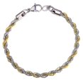 thumbnail image 1 of Bracelets u7 twisted bracelet in gold and silver (HTOOQ), 1 of 1