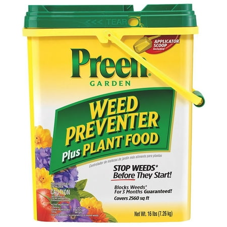 Preen Garden Weed Preventer Plus Plant Food, 16 lb covers 2,560 sq