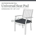Better Homes & Gardens 18" x 19" Black Stripe Rectangle Outdoor Seat