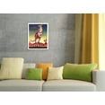thumbnail image 4 of Australia - Australian Kangaroo with Baby Joey - Vintage Travel Poster by Eileen Mayo c.1957 - Fine Art Rolled Canvas Print 11in x 14in, 4 of 4