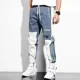 thumbnail image 4 of Pantalones cargo para hombre, pantalones de jogging apilados para hombre, ropa ajustada de color caqui Y2k, novedad en ropa de lujo de corte regular, moda tecnológica, Harajuku Emo, 4 of 5