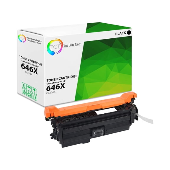 TCT 646X Black Toner Cartridge - Compatible With HP 646X CE264X High Yield