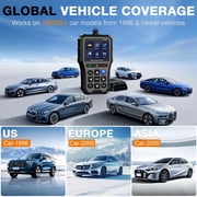 SPEEDWOW OBD2 Scanner, Car Code Reader Diagnostic Tool with Battery Tester, Check Engine Code Reader with Live Data, Cloud Printing, DTC Lookup, Freeze Frame, Car Scanner for All Vehicles Since 1996