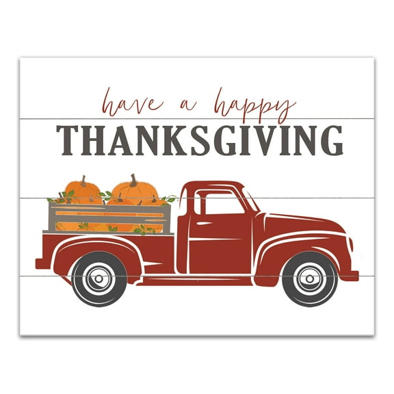 Creative Products Happy Thanksgiving 11x14 Canvas Wall Art