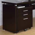 thumbnail image 2 of Scranton & Co Mobile 3-Drawer File Cabinet with Casters in Cappuccino, 2 of 9