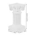 thumbnail image 2 of OULII 2Pcs Ancient Roman Pillars Desktop Column Statue White Abs 6.8x3.3x3.3in Background Decoration, 2 of 8