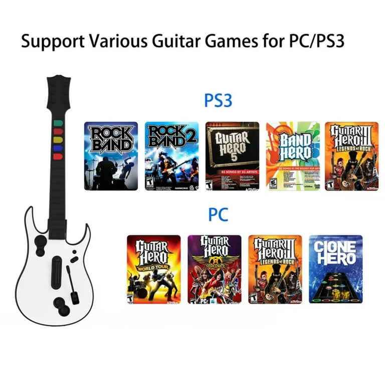NEW Wireless Guitar Controller for PS3 & PC for Guitar Hero