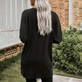 thumbnail image 7 of YEJIMAN Long Sleeve T-shirt, Black V Neck T Shirts For Women, Women's Round Neck Long Sleeve Tops Plus Size Shirts Lightweight Sweatshirts Loose Casual Tunic with Pockets Blouses, Big & Tall, 7 of 7