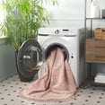 thumbnail image 3 of Safavieh Easy Care Willard Solid Cotton Machine Washable Area Rug, Pink/Ivory, 7' x 7' Round, 3 of 9