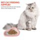 thumbnail image 5 of Cuenco de cerámica para mascotas con forma de nube, cuenco de agua para comida para gatos, plato poco profundo para gatos para mascotas, 5 of 6