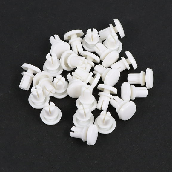 HORIALENCE Rivet Nut White Nylon 100Pcs 0.6x0.4in