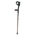 thumbnail image 4 of Foldable Walking Cane Stick Evenly Distributed Weight Forearm Folding Adjusting Walking Crutch Brown, 4 of 22